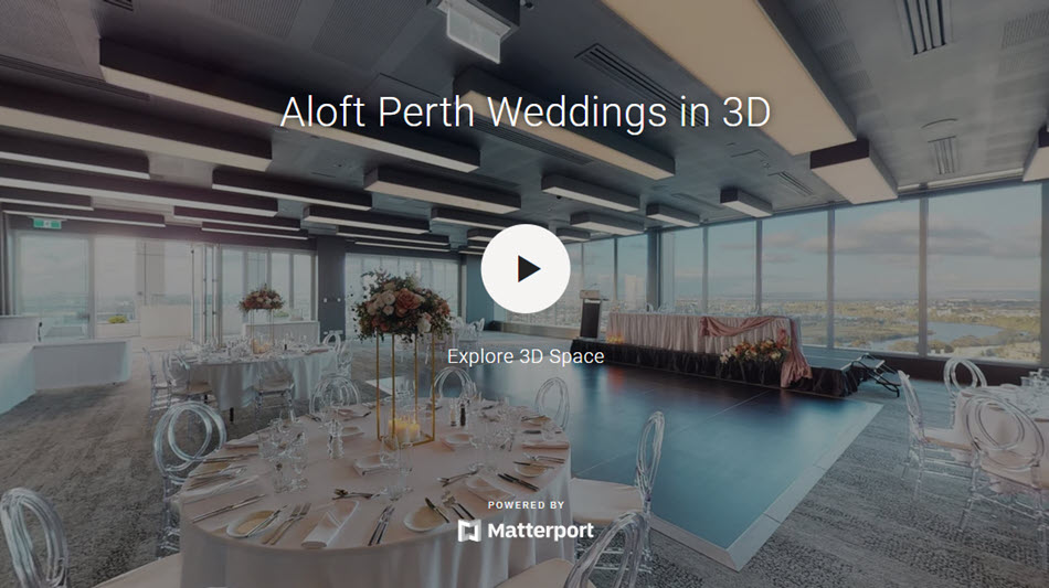 Aloft Perth Weddings Virtual Tour